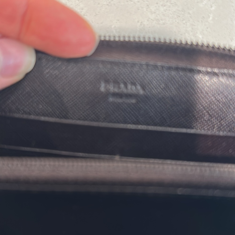 Authentic Prada Brown Nylon Wallet with Zip. - Picture 6 of 8